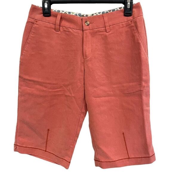 NWT Horny‎ Toad Women’s Lux Twill Bermuda Shorts sz 4 - Picture 1 of 12